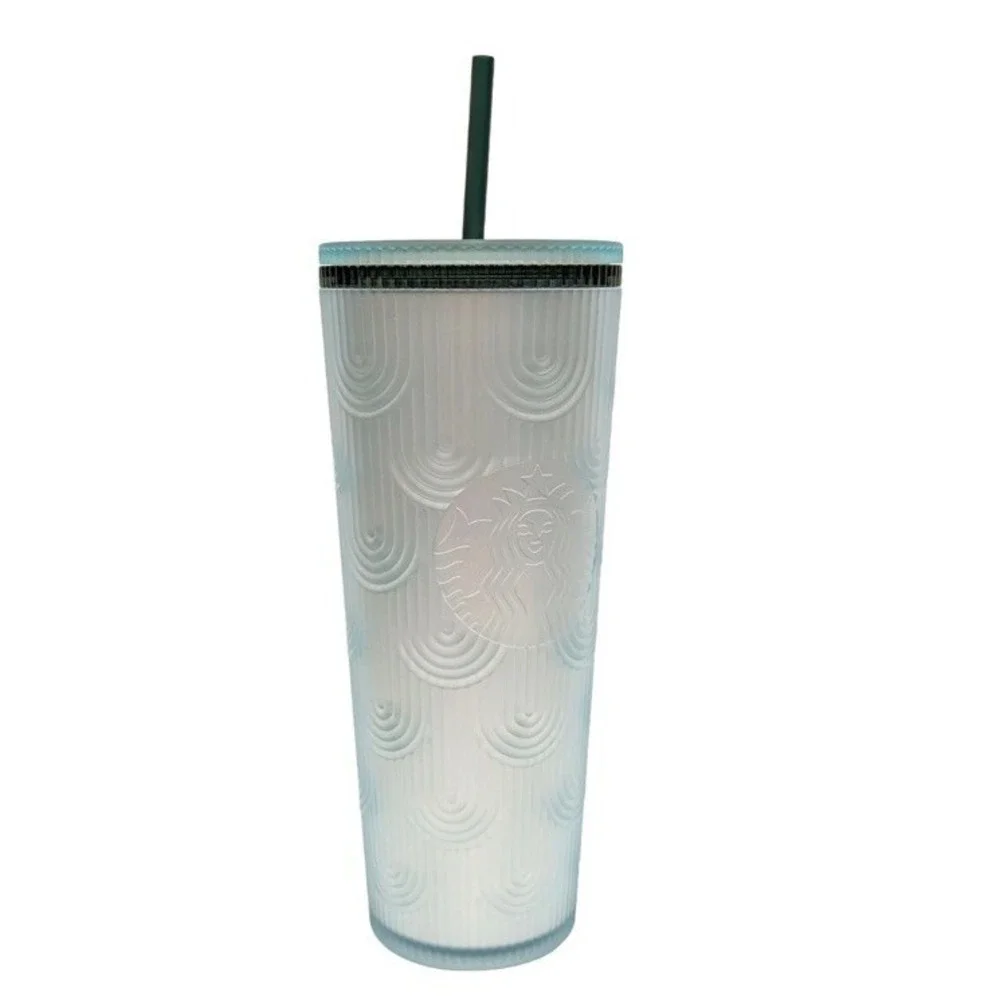 Starbucks Soft Touch Cold Tumbler 24oz Venti 2024 Anniversary Shell Mint Green